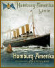 Werbeplakat der "Hamburg-Amerika Linie".
