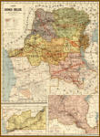 Karte des belgischen Kongo-Freistaates von 1896.