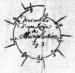 Der Ursprung der Rechenmaschine, das Sprossenrad. Handskizze von Leibniz.