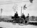 Der erste Oberleitungsbus ”Elektromote“ - er fuhr vom 29. April 1882 bis zum 20. Juni 1882 auf einer 540 meter langen Versuchsstrecke in Halensee bei Berlin.