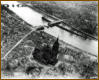 Luftaufnahme des zerstörten Frankfurt am Main nach den alliierten Bombardierungen; im Bild die Altstadt.