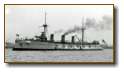 ”SMS Kaiserin Augusta“ - Stapellauf am 15. Januar 1892 in Kiel; 1920 abgewrackt.