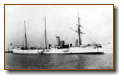 "SMS Cormoran" - Stapellauf am 27. Februar 1892, am 28. September 1914 in Tsingtau (Qingdao) selbst versenkt.