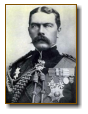 Kitchener, Horatio Herbert - 1. Earl Kitchener of Khartoum and of Broome (* 24. Juni 1850 bei Listowel, im County Kerry in Irland † 05. Juni 1916 westlich der Orkney).