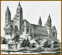 Der Dom zu Speyer von Nordosten aus gesehen - Holzschnitt um 1850 von August Ottmar Ritter von Esswein.