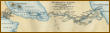Karte des Nicaragua-Kanals über das Projekt des US-amerikanischen Chefingenieurs A. G. Menocal im Jahre 1885.