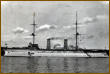 ”SMS Hertha“ - Stapellauf am 14. April 1897 in Stettin; 1920 bei Rendsburg abgewrackt.