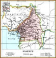 Karte der deutschen Kolonie Kamerun.